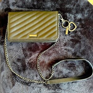 Black leather Aldo purse
